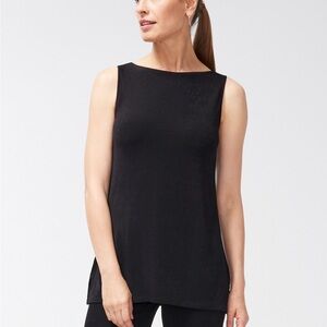 Chicos Travelers Side Slit Tunic Tank in Navy NWT in Chico’s size 2 which is a L